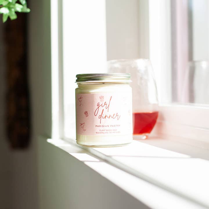 Austy Lou by Broken Top Brands - Wholesale Jar/Filled Candle - Girl Dinner 9oz Soy Candle2