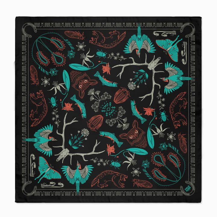 Bob Marshall Wilderness - Montana Landmark Bandana - NEW for wholesale by Field Guide Designs