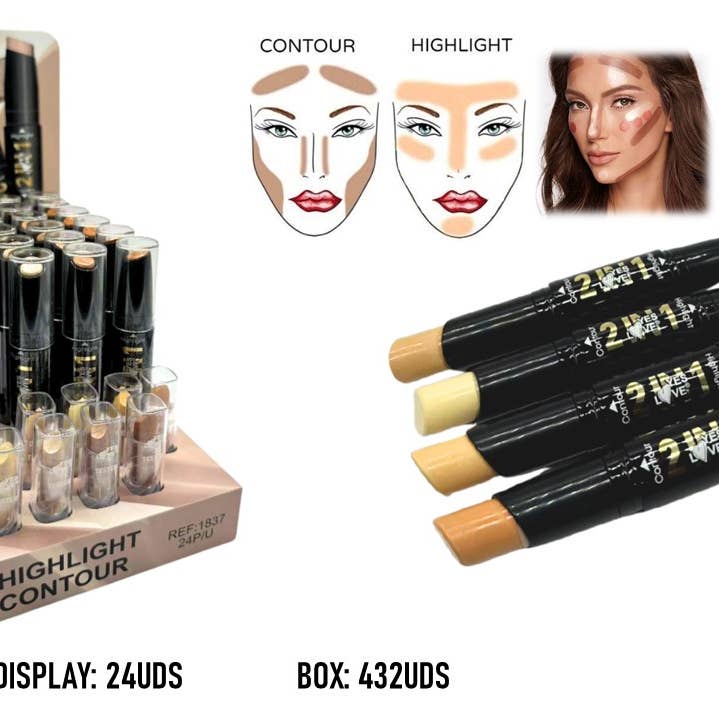 GESICHTSKONTURIERENDER KORREKTUR-HIGHLIGHTER für den Großhandel von Yes Love Cosmetics