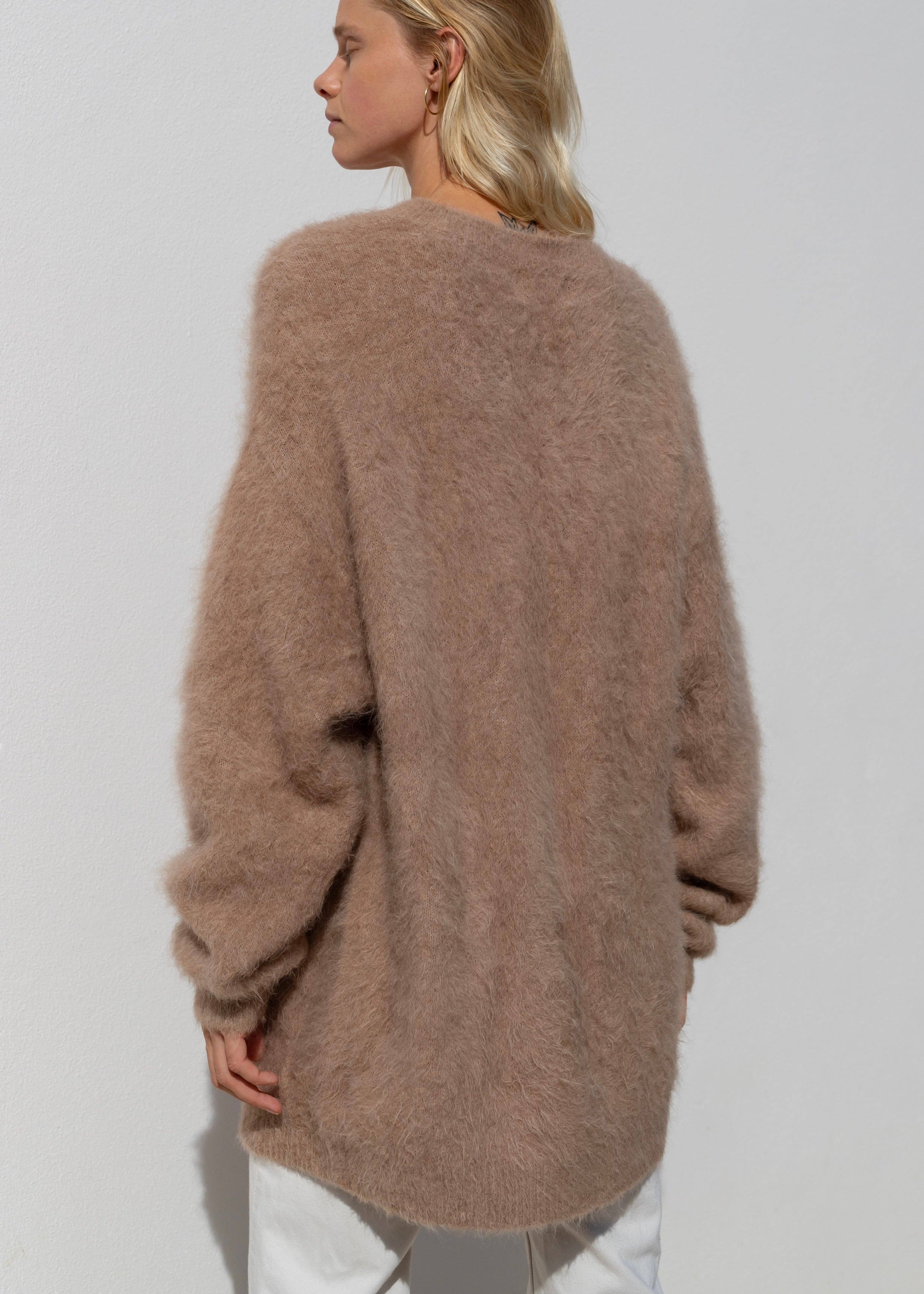 ROSYLEIA - Wholesale Tunic Sweater - Women's - Oversized Alpaca Wool Sweater14