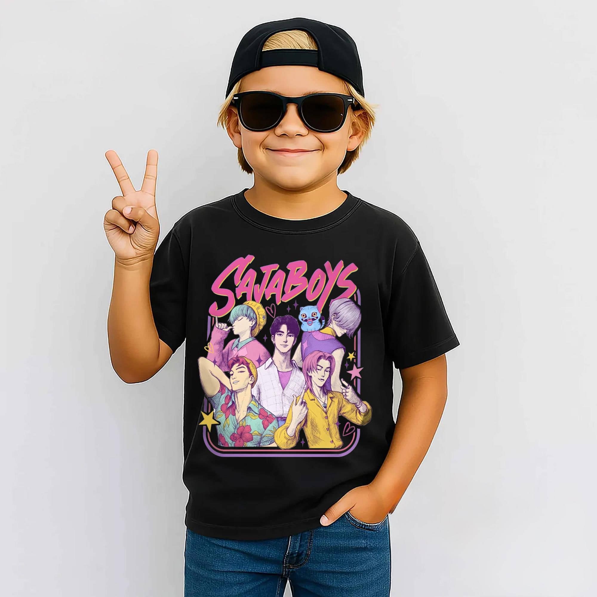 ClevorFit - Wholesale T-Shirt (Graphic) - Unisex - Saja Boys Boy Band Kids Shirt, Comfort Colors Movie Boy Tee2