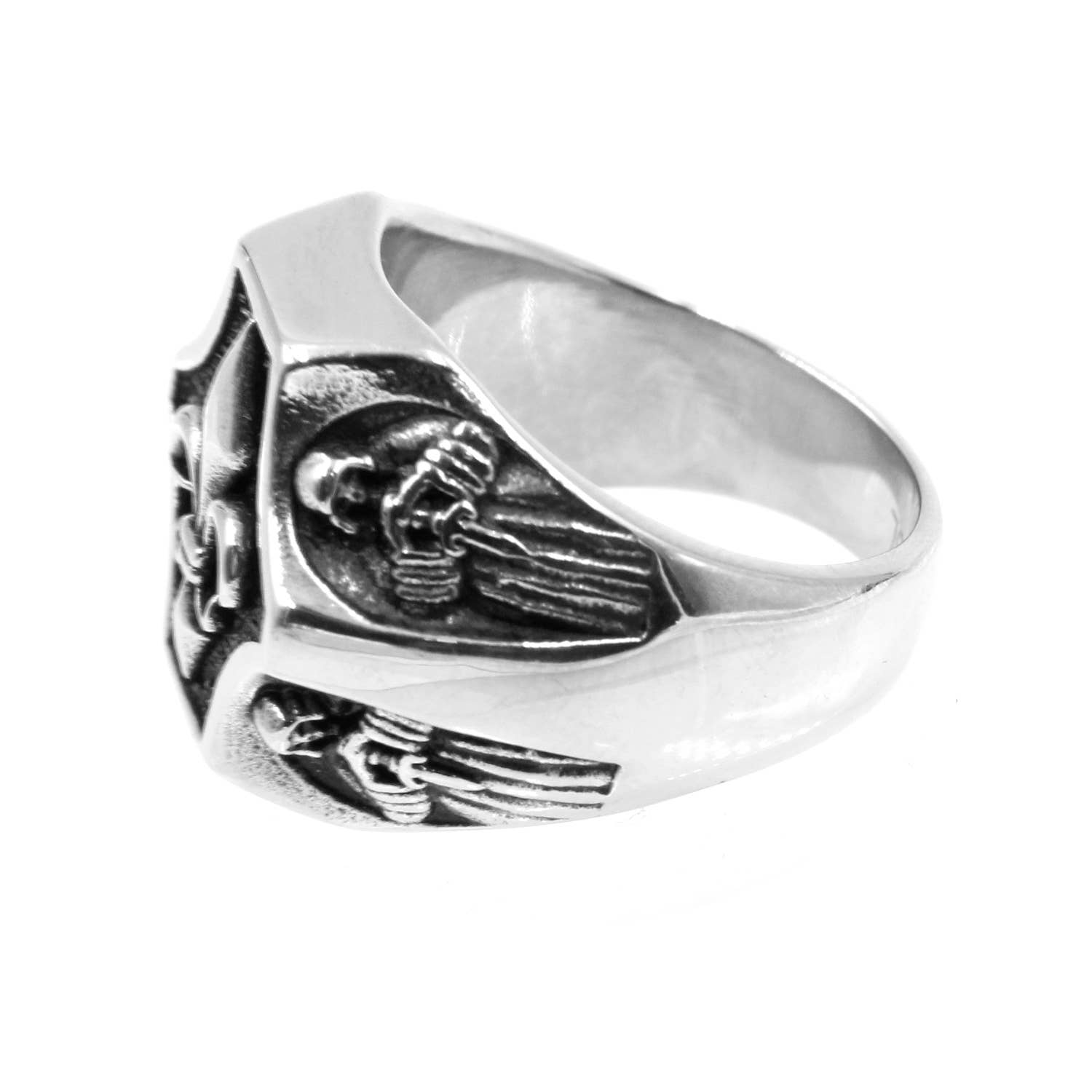 Awaken - Wholesale Signet Ring - Medieval Shield Ring-A-5821