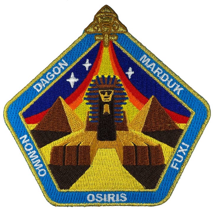 Sphinx Central - Nazca Ancient Astronaut Mission Patch for wholesale by Monsterologist