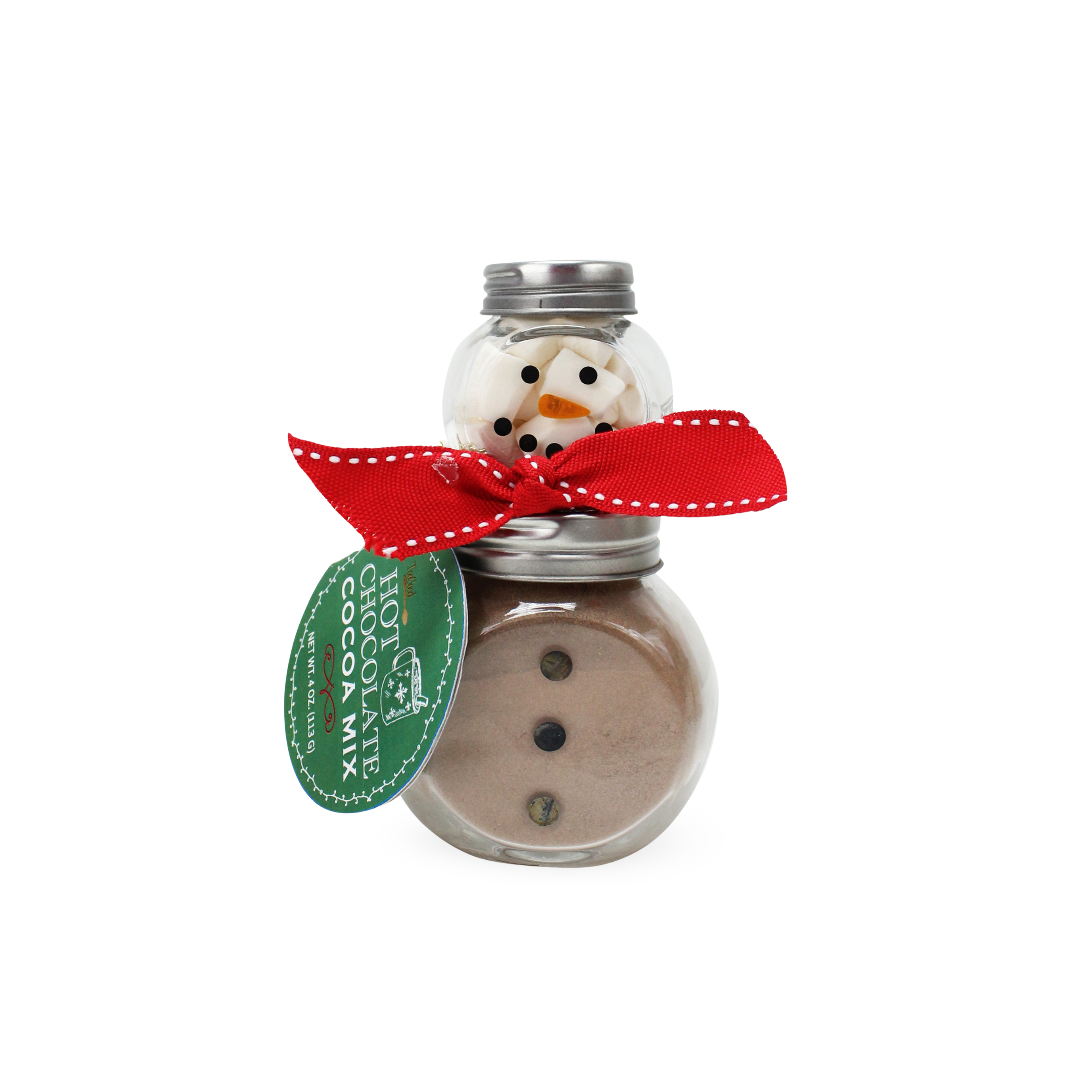 Too Good Gourmet - Wholesale Hot Cocoa Mix/Kit - 2 Stack Glass Jar - Snowman Cocoa Set2