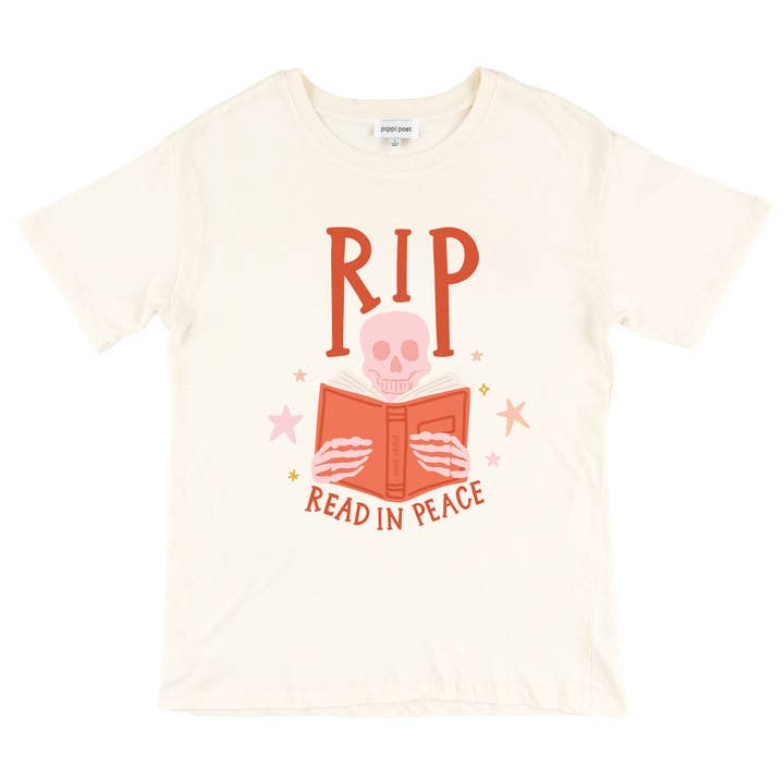 Lees in Vrede RIP T-shirt - Ivoor voor wholesale door Pippi Post