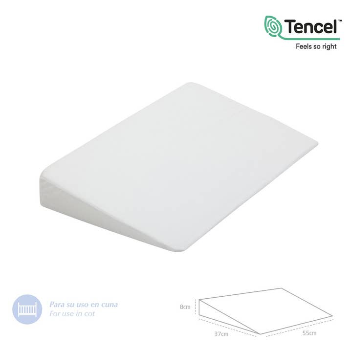 Komfortkudde Spjälsäng 55 x 37 x 8,5 cm Slät E Vit för wholesale av Cambrass