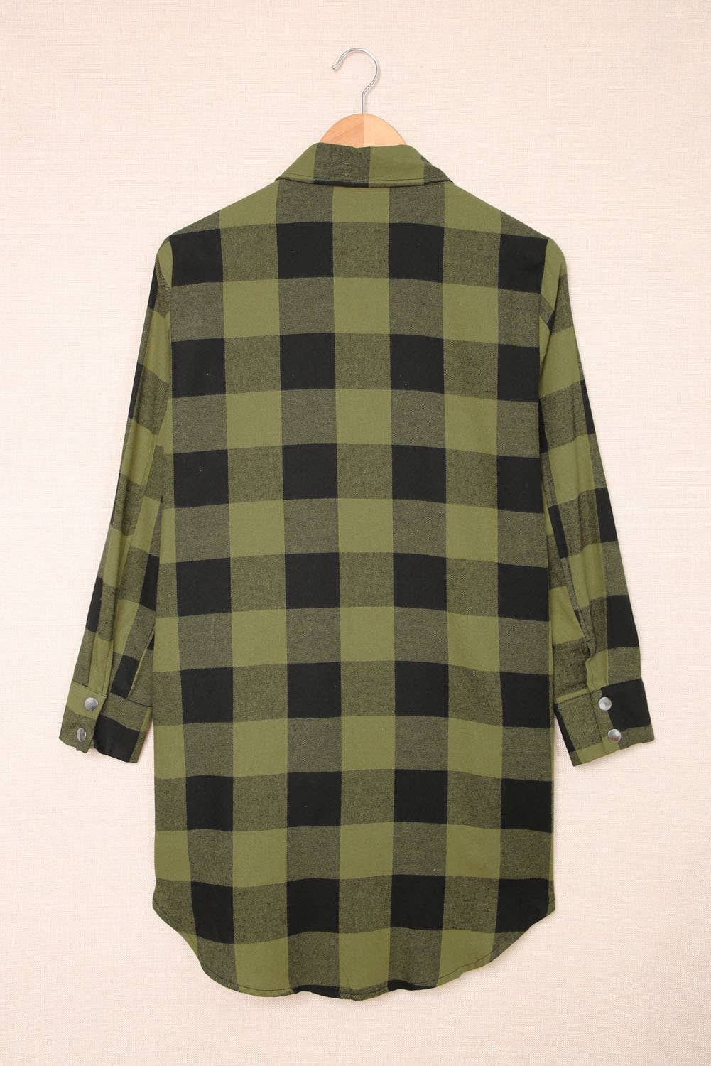Lovesoft – Engroshandel Frakke - Dame – Turn-down Krave Plaid Shirt Coat9