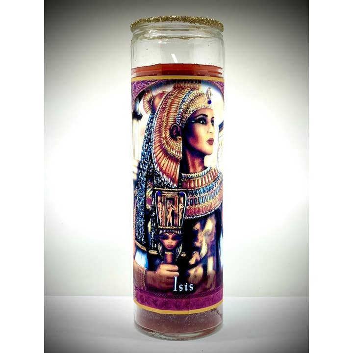 Ceridwen’s – wholesale Burkljus – Isis Glitter Candle - Gudinnan av skydd och magi