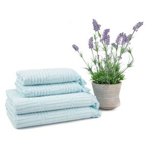 Organic Cotton Hand Towel Set - Duck Egg Blue, Misona