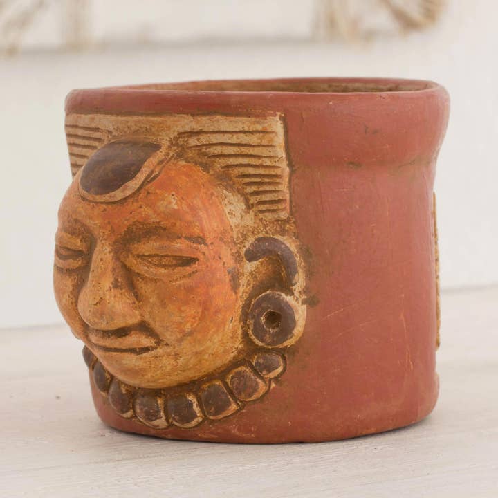 Novica Handmade Pibil King Ceramic Decorative Vase for wholesale by NOVICA