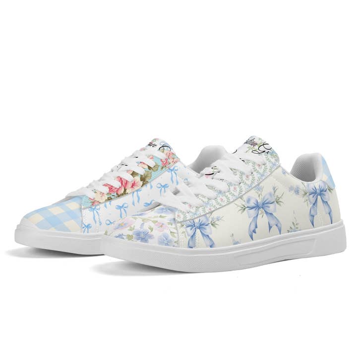 ZAPATILLAS CROQUETAS DE PIEL (AZULES) para venta al por mayor de Christian Grace