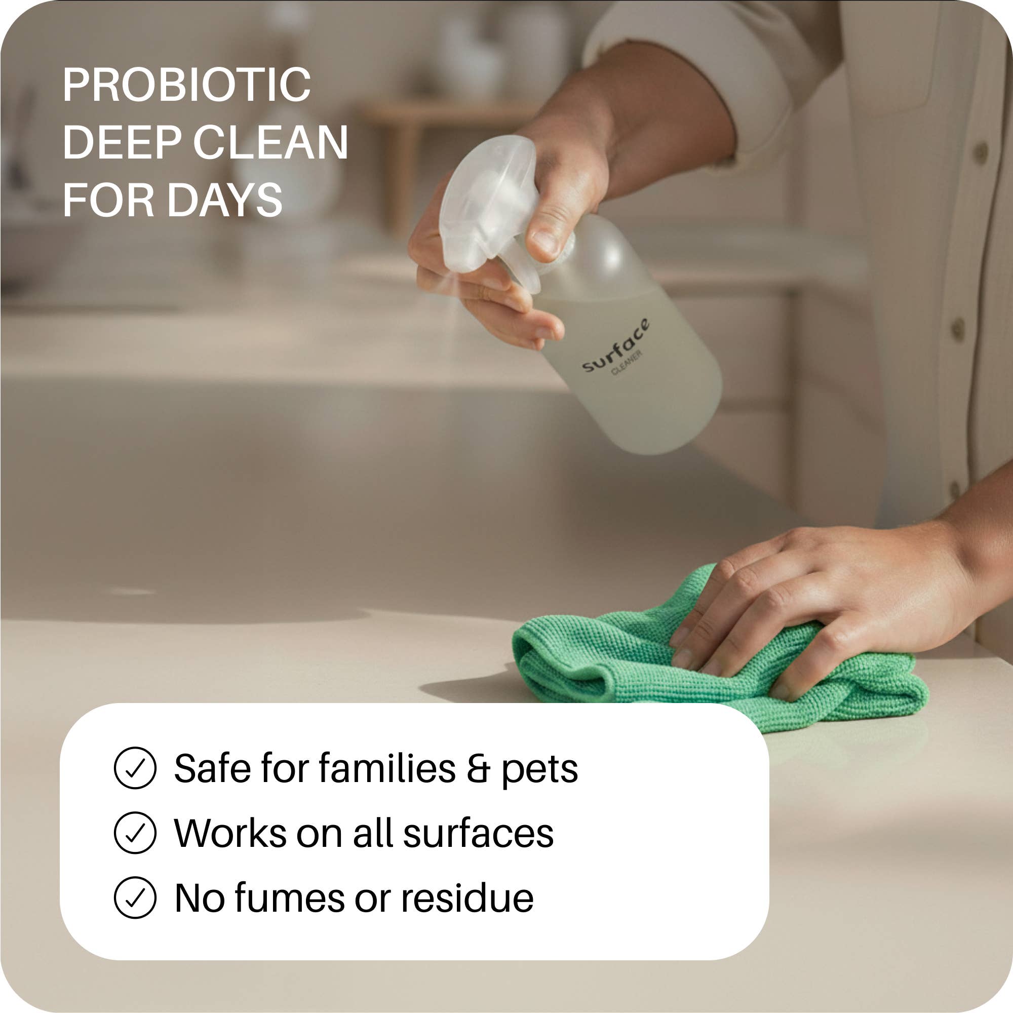 Everneat – wholesale Multi-surface cleaner – Probiotic Surface Cleaner infused with EO (Glass Bottle)1