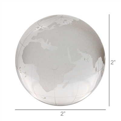 HomArt – wholesale Dekorativt bordsobjekt – Glas Globe - Med - Klaretsad1