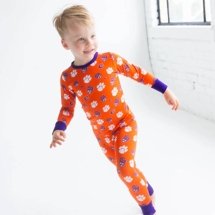 Tailgate Tikes - Wholesale Sleepwear Set - Kids - Clemson Tigers Two-Piece Pajama Set10