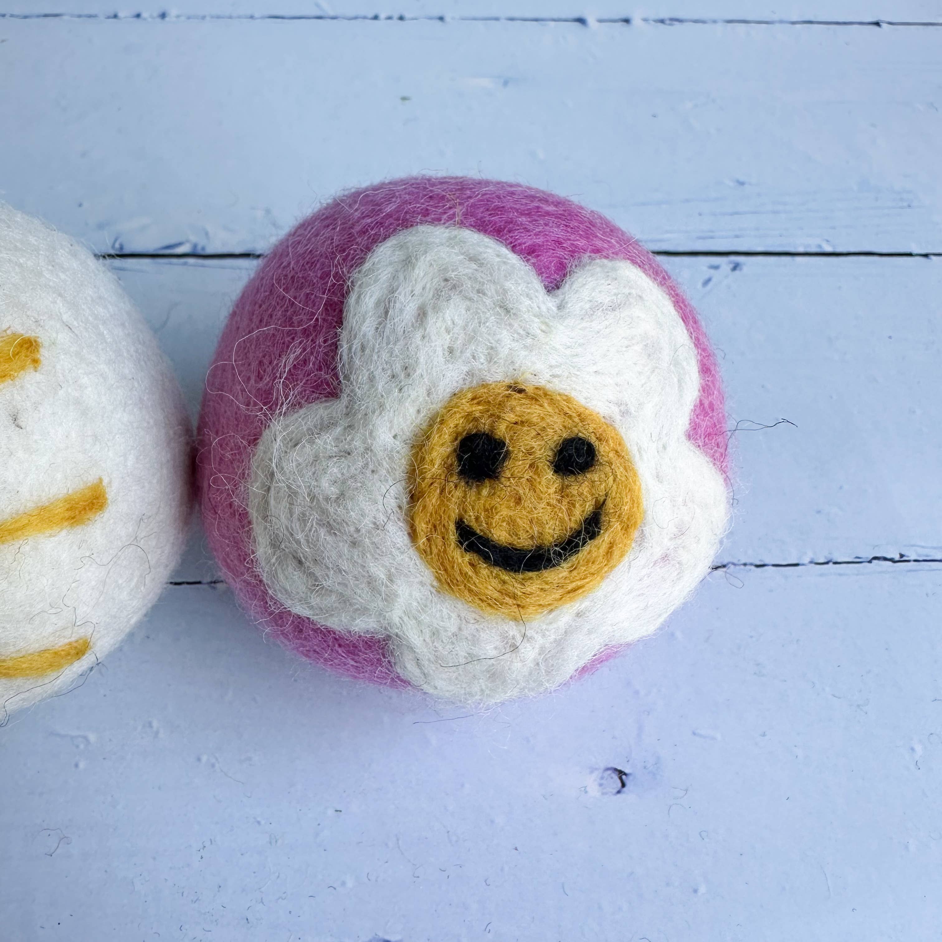 Sewing Seeds Play - Wholesale Dryer balls - Sunny Days Design Felt Dryer Ball - Set Of 3 3