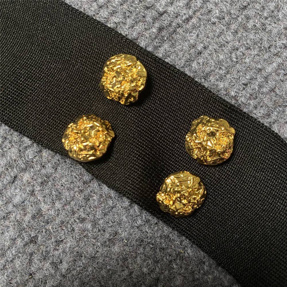 Rød DR0239 Chic Rose Jacquard halterkjole med guldknapper for engroshandel på Faire11