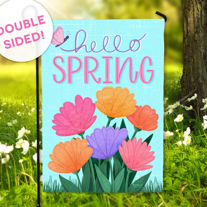 Trädgård flagga - Hej Spring för wholesale av Hennel Paper Co.