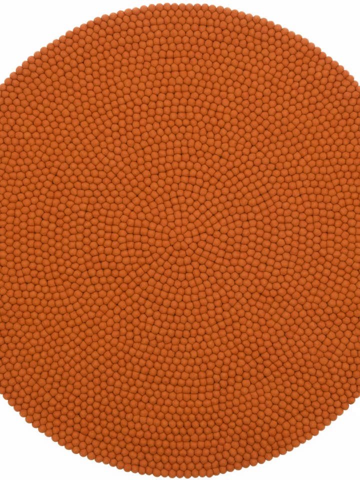 Afra Filzkugelteppich rund 100% Wolle für den Großhandel von myfelt