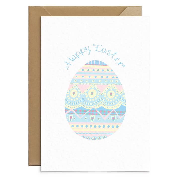 Easter Egg Colourful Card for wholesale by Poppins & Co.