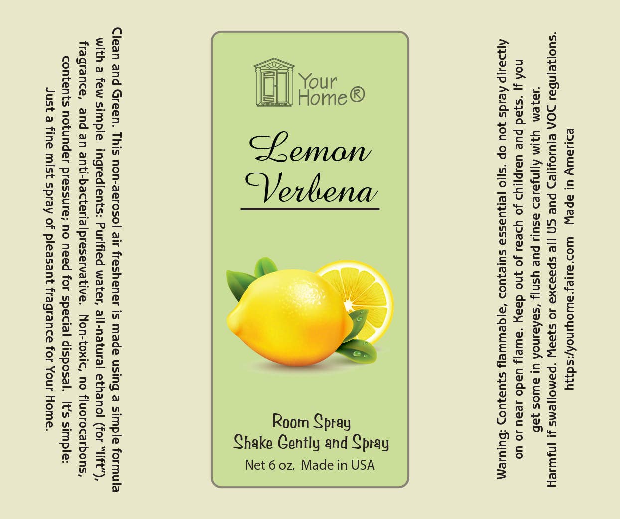 Your Home - Wholesale Room & Linen Spray - Room Spray Everyday Scents Mix 6pk6