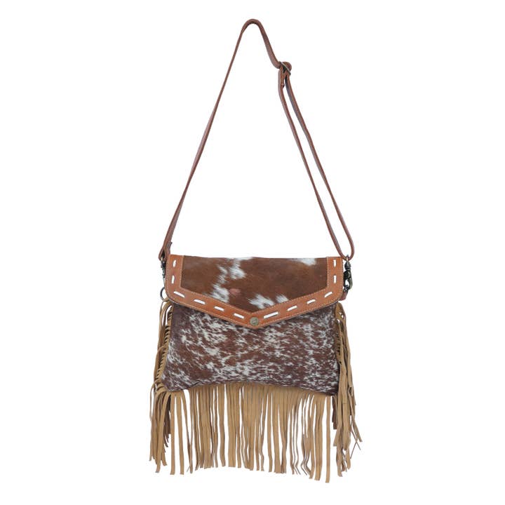 Leather & Hairon Women's Grami Crossody Bag for wholesale by Hopofly Bags