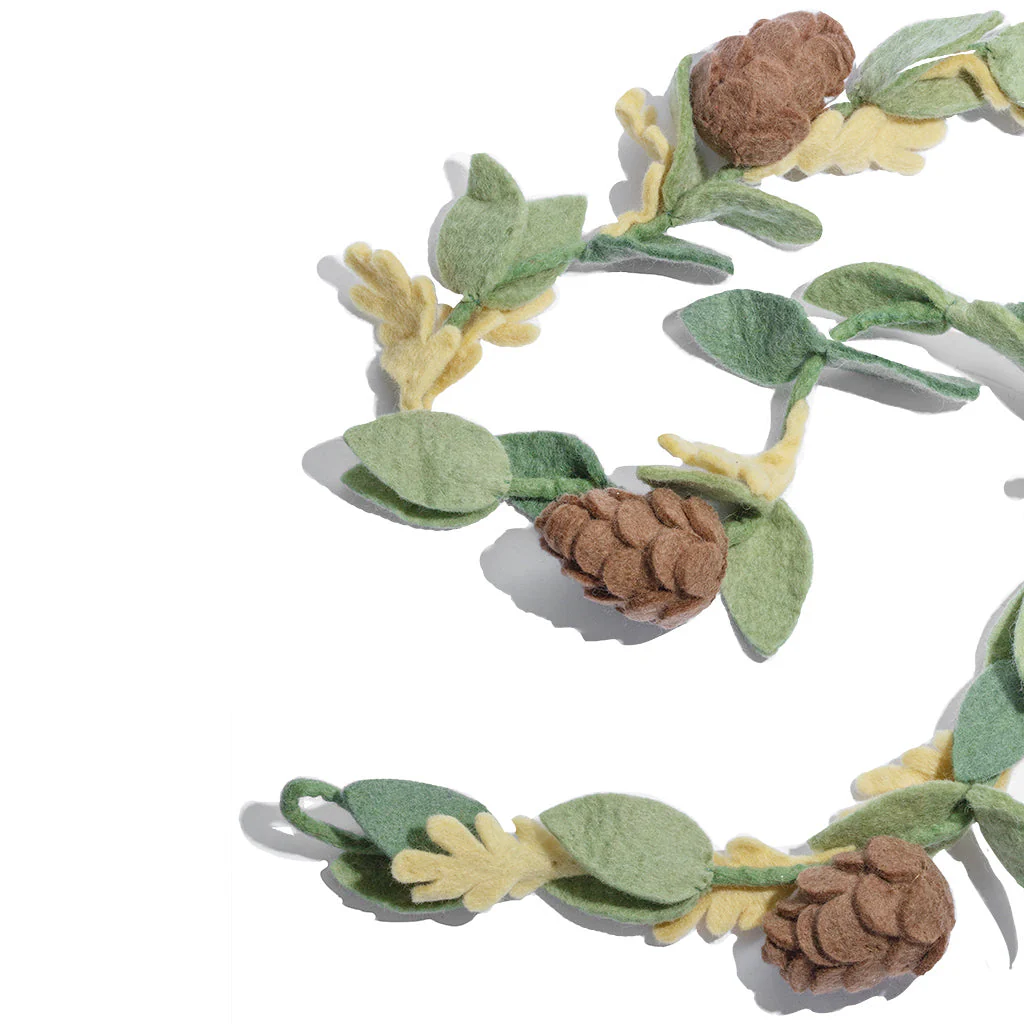 Global Goods Partners - Wholesale Bunting/Garland - Felt Pinecone Garland4