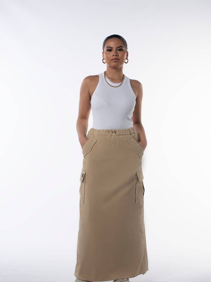 Saia Cargo Sandy Bliss por atacado de Skirt Nation