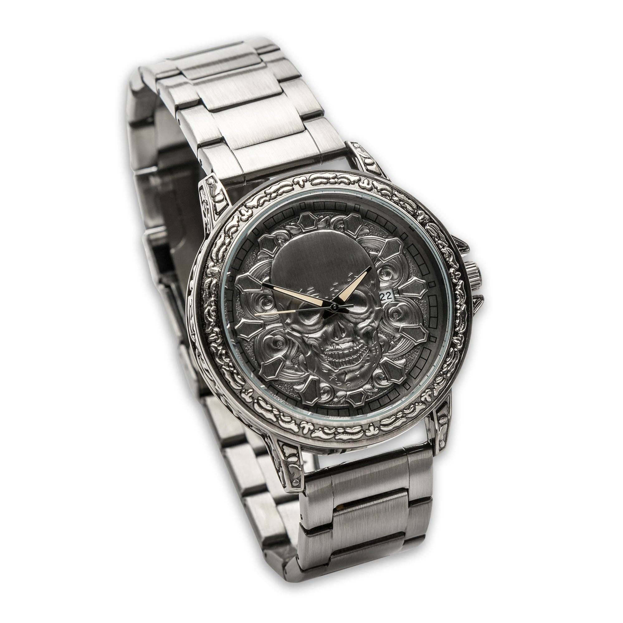 Zapps Clothing - Wholesale Wrist Watch - Unisex - Skullistic 3D Carved Skull Unisex Watch0