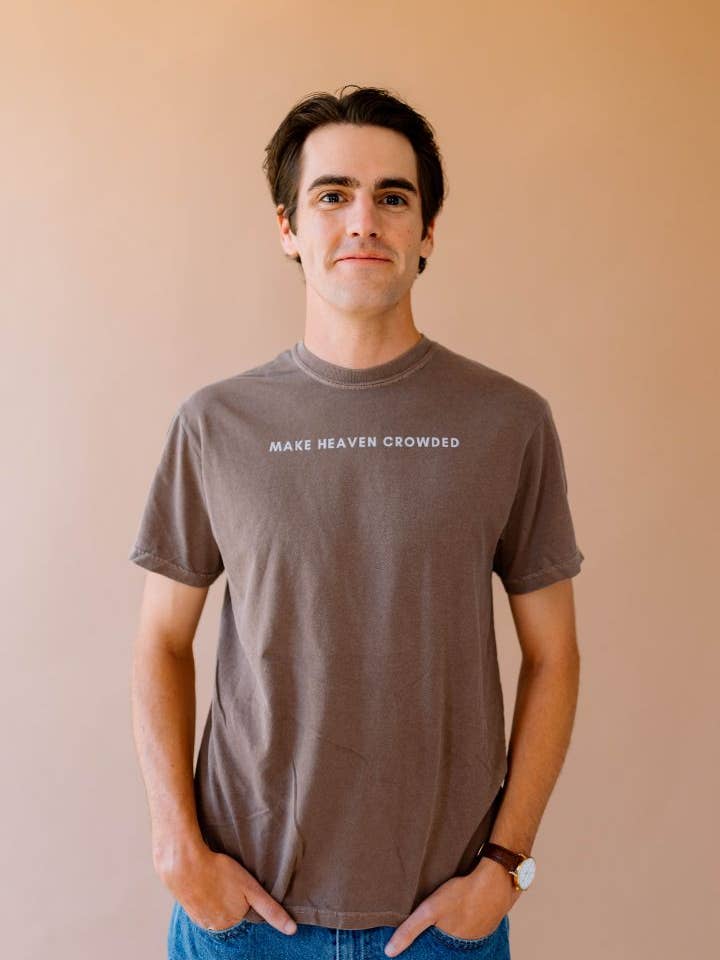 Make Heaven Crowded Espresso Tee for wholesale by Set Apart Apparel