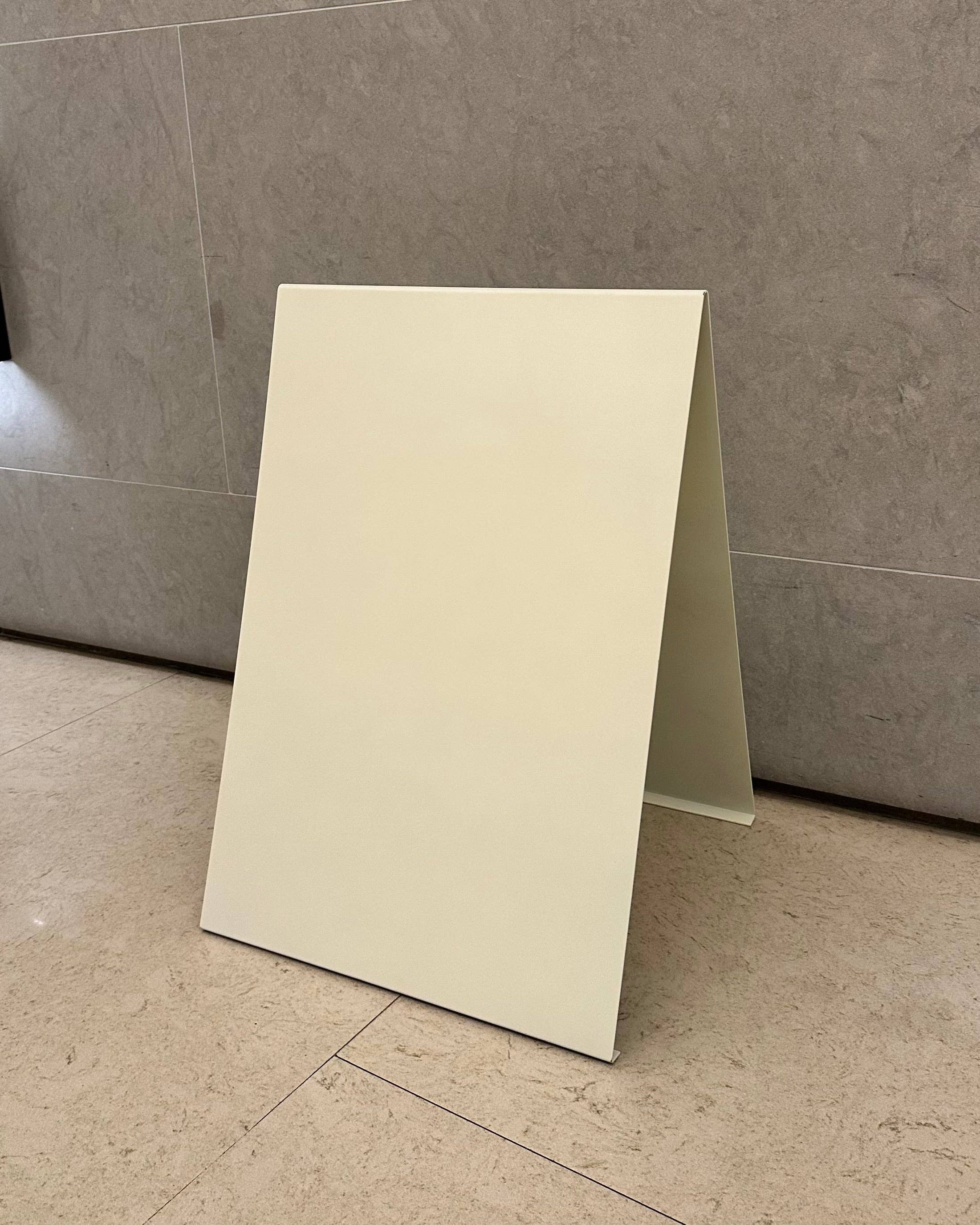 Signs and Mirrors - Wholesale Sign - #013 - Cream Stainless Steel A-Frame Sidewalk Sign4