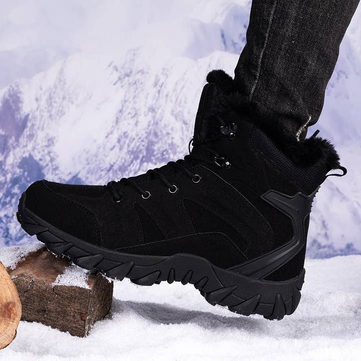Ecovear - Wholesale Hiking Boots - Men's - Men's Warm Fleece-Lined Military Boots for Outdoor Hiking5