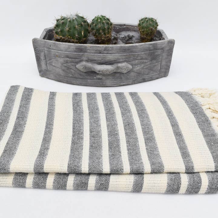 Organic Turkish Towels - Wholesale Bath Towel - Luxury Black Turkish Bath Towel, Perfect Gift Towel3