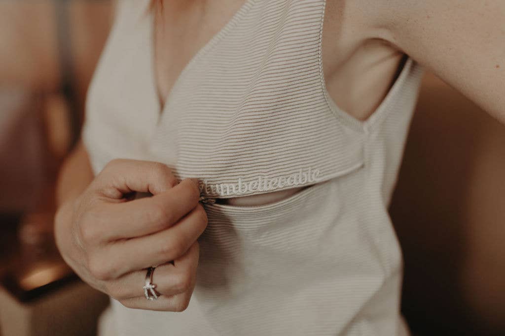 You&Milk - Wholesale Nursing Top - Maternity - White/beige nursing top - Mumbelievable8