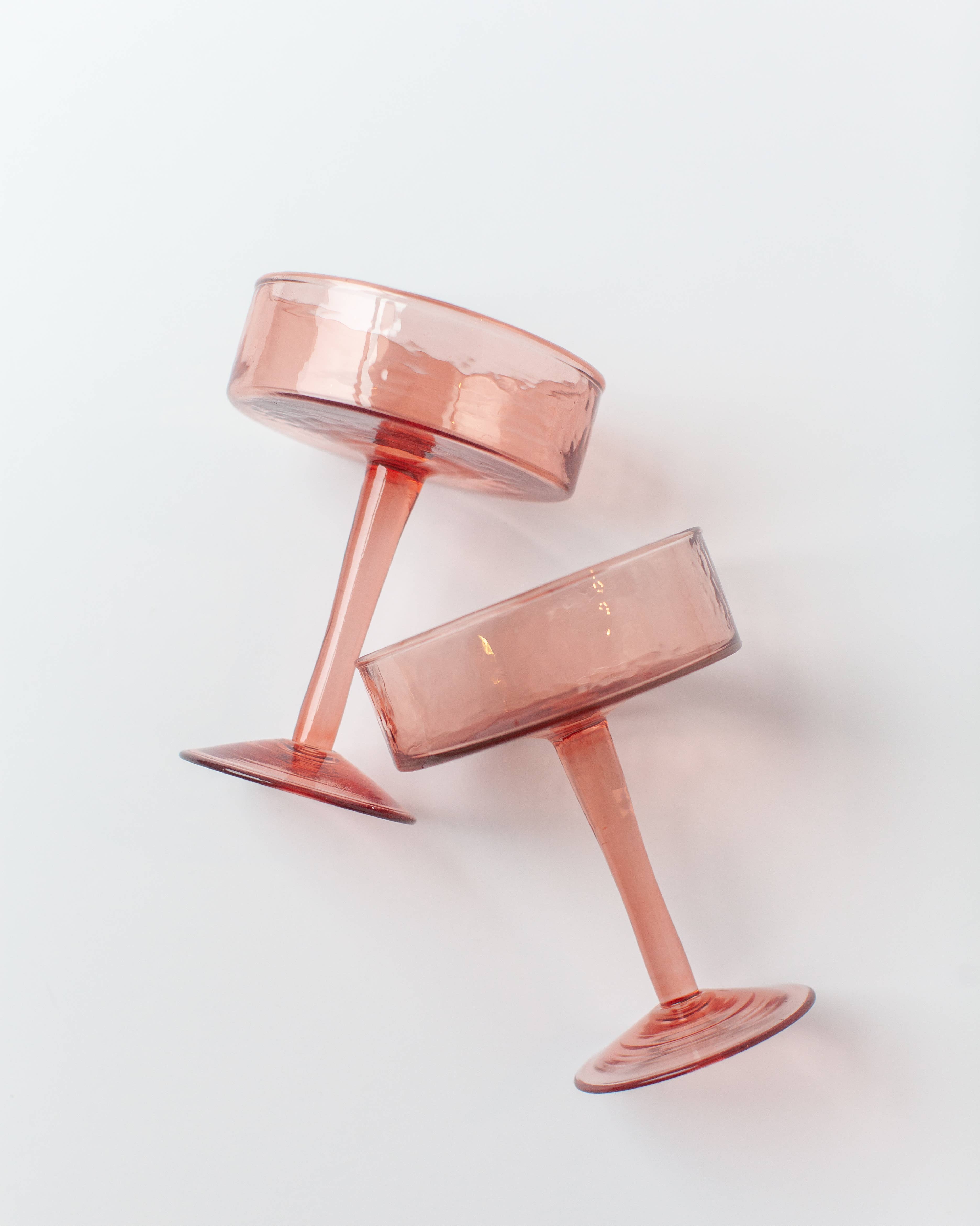 Creative Women – Copo de coquetel/álcool por atacado – Par de Copos de Cocktail Coupe Martelados à Mão10