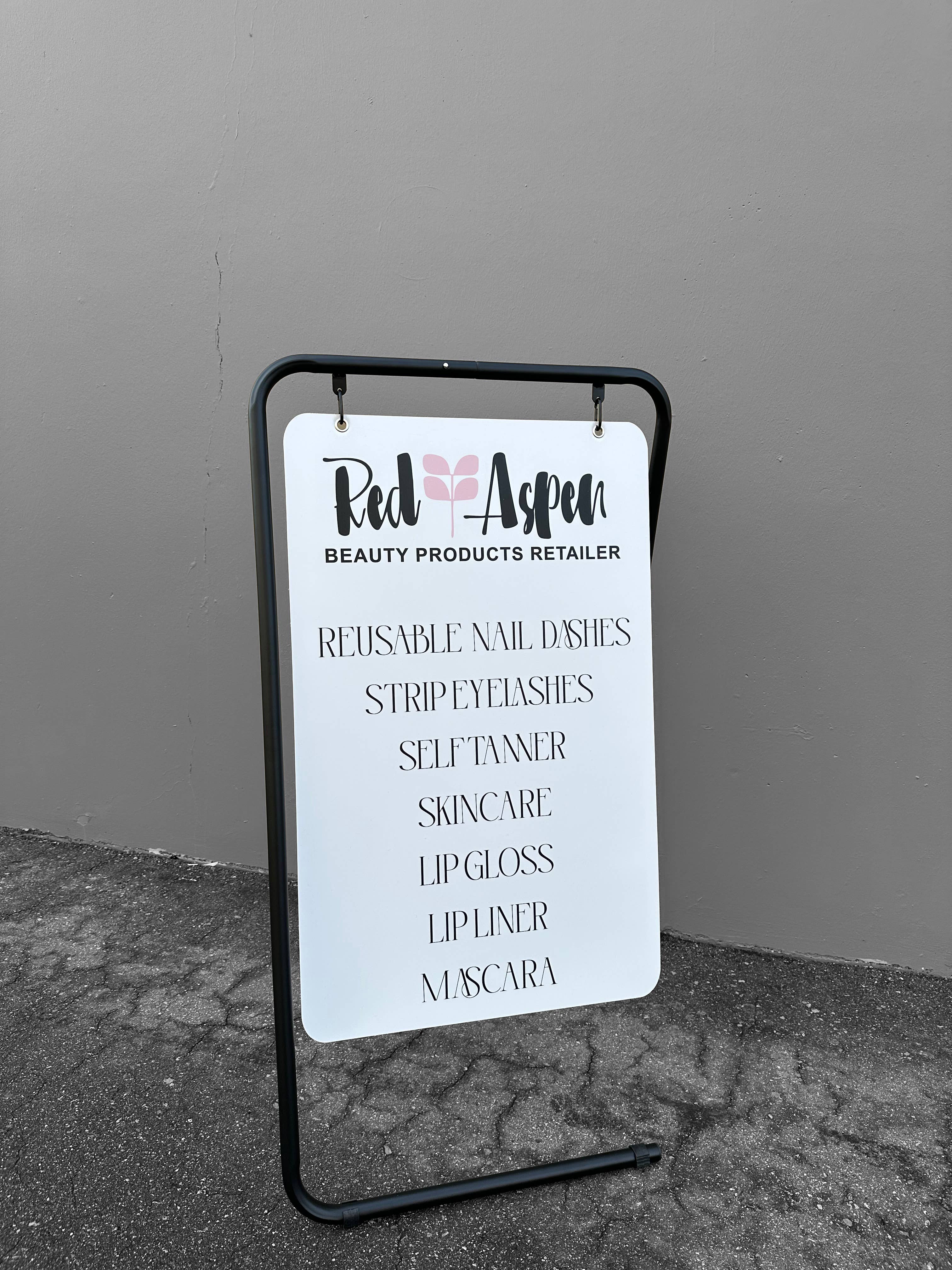 DisplayCanada - Wholesale Outdoor Sign - Swing Board Metal Wire A-Frame - Sidewalk Signboard for Street Advertising - SW-FRAME0367