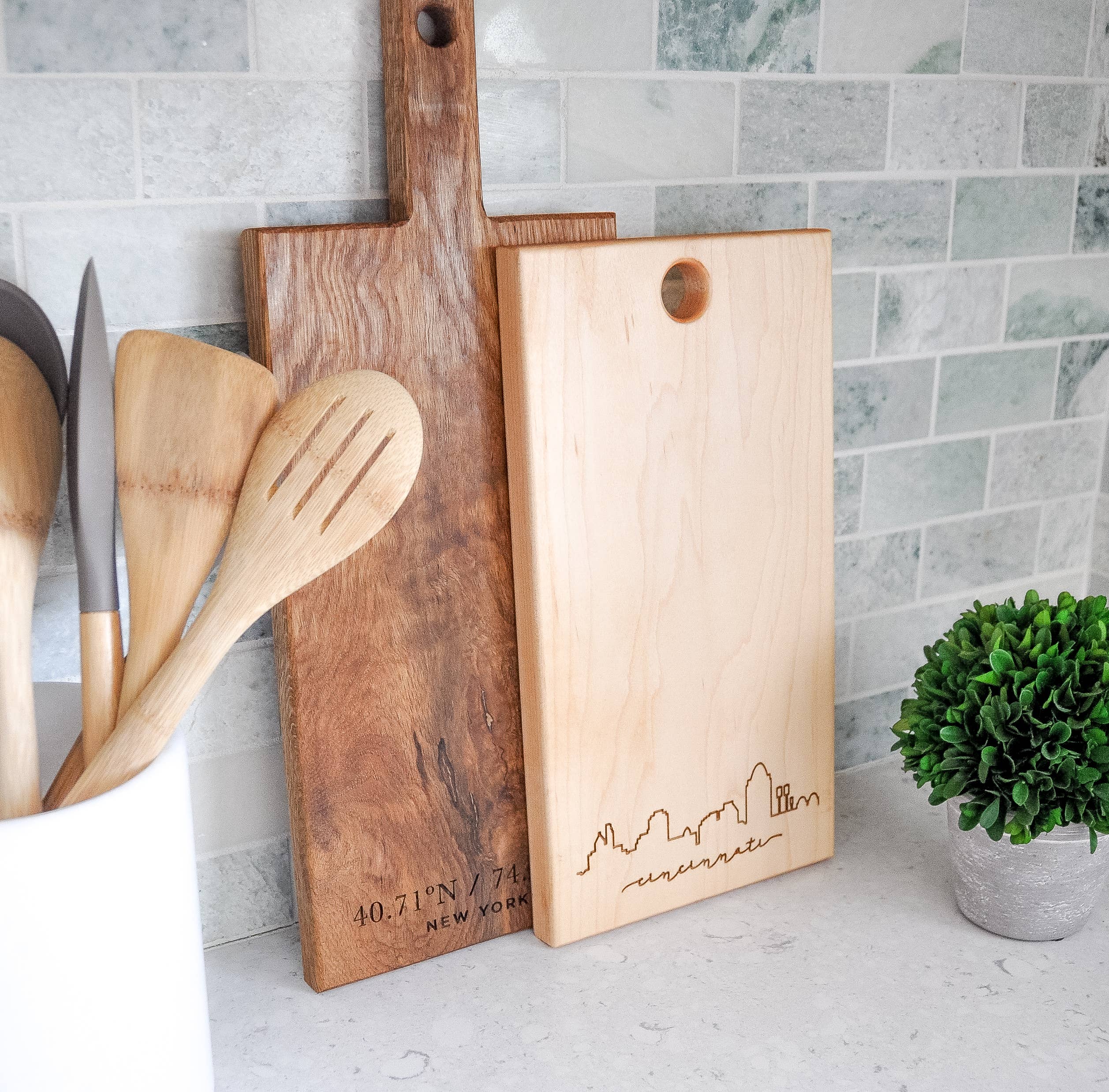 Grainwell - Wholesale Cutting Board - City Skyline Cutting Board0