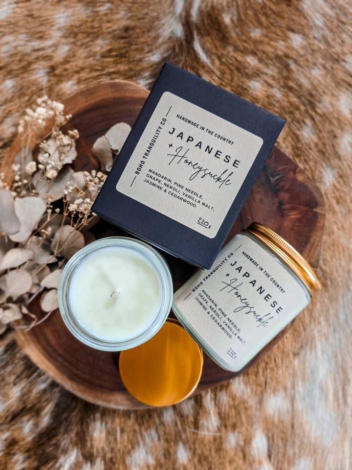 COUNTRY LUXE CANDLE - CLEAR for wholesale by Boho Tranquility Co