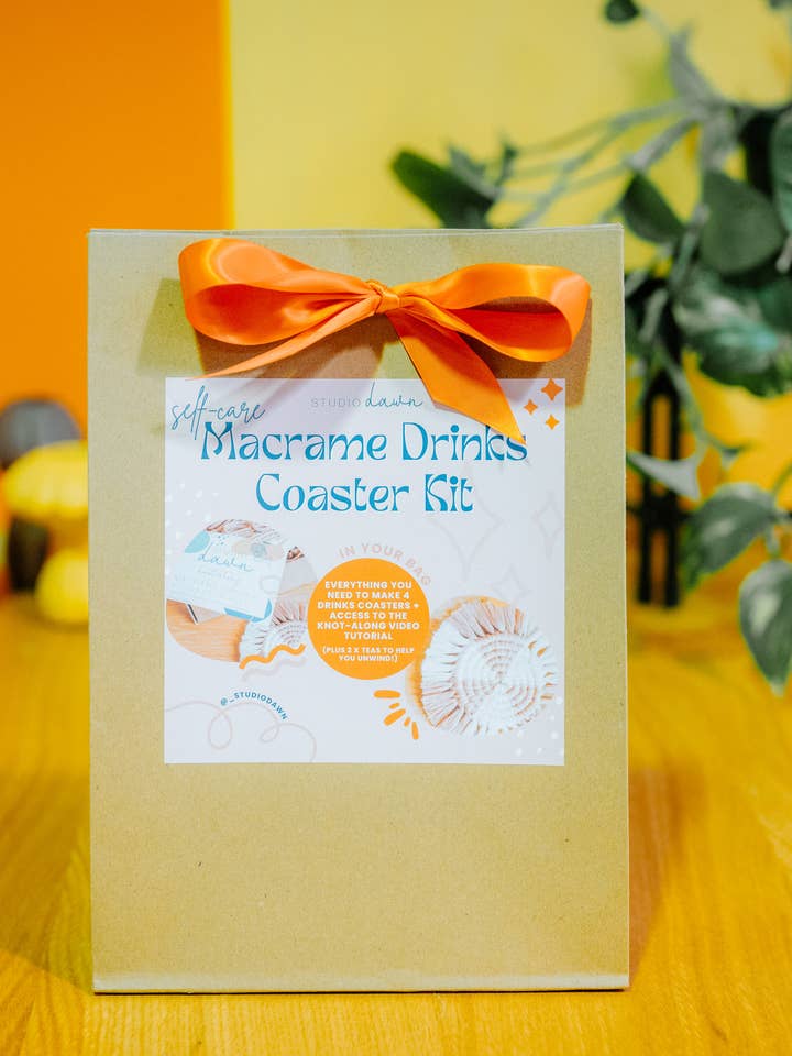 DIY Macrame Drinks Coaster Kit for engroshandel hos Studio Dawn