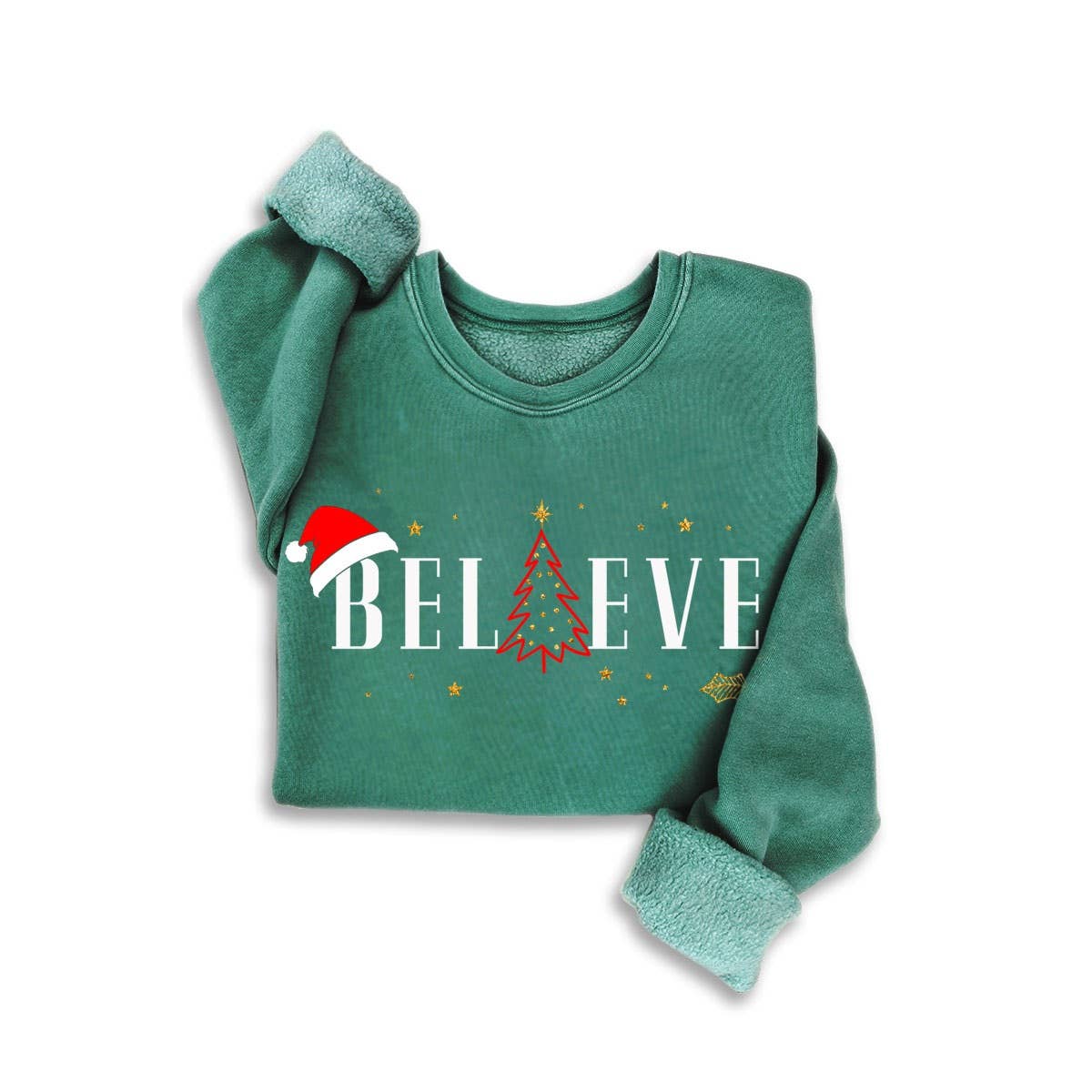 HRTandLUV - Vente Sweat-shirt à imprimés – femme - SWEAT-SHIRTS MINÉRAUX À PAILLETTES HOLIDAY BELIEVE2