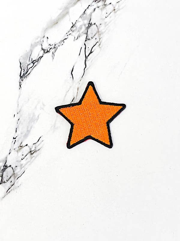 Aufnäher mit orangefarbenem Stern für den Großhandel von Nash Grey