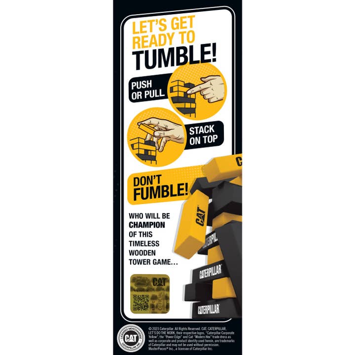 Masterpieces Puzzles - Wholesale Stacking Game - CAT - Caterpillar Tumble Tower2