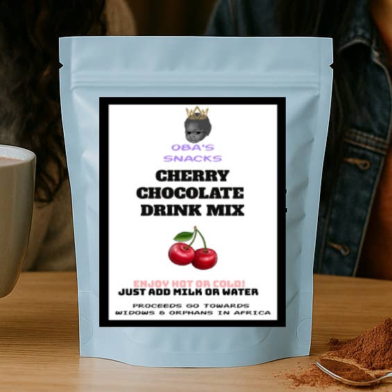 VEGAN Cherry Chocolate Drink Mix (Hot or Cold) for wholesale by Maqoba