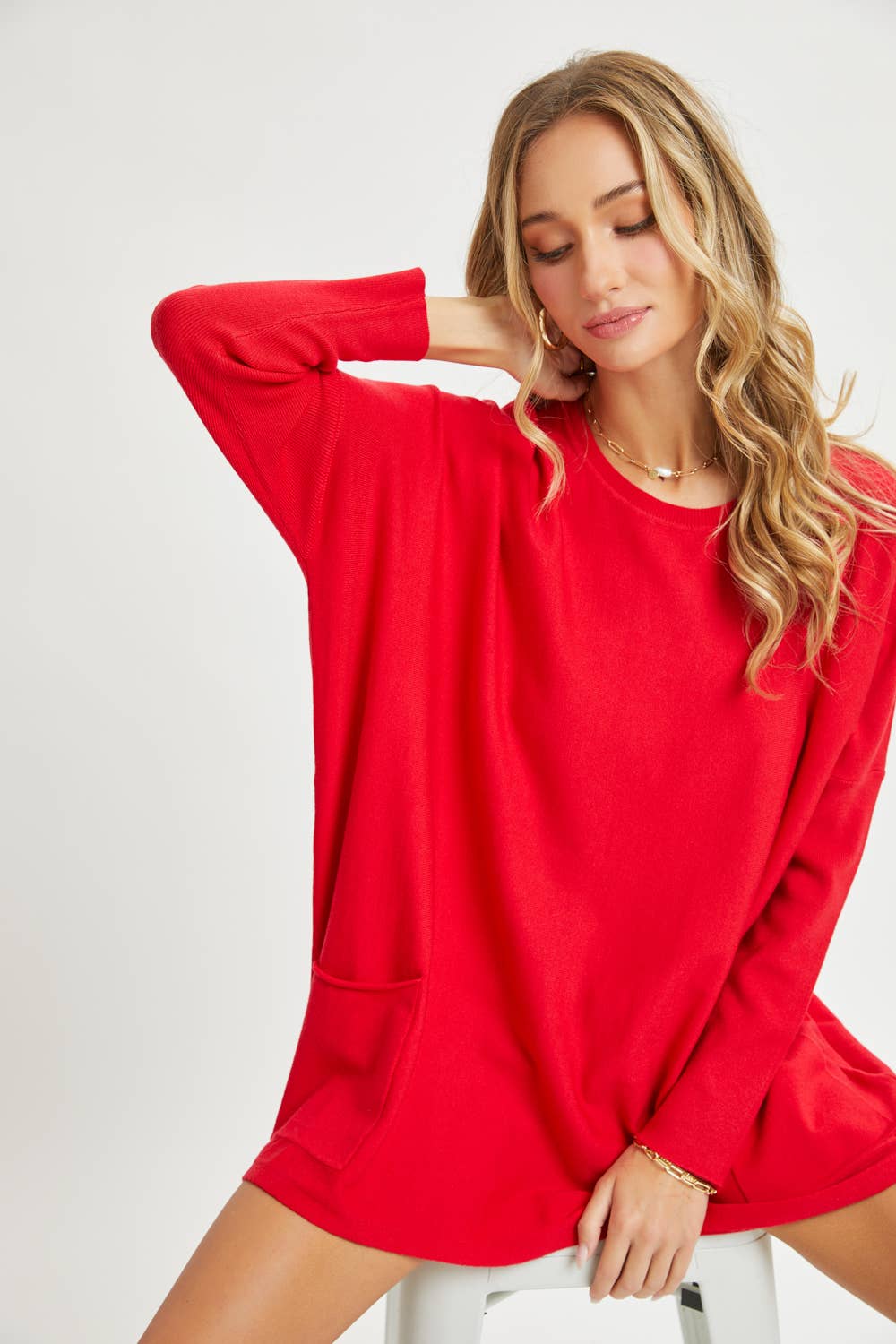 Sweet Lovely by Jen – wholesale Tunikatröja - Dam – OVERSIZE/LÖS PASSFORM TRÖJA MED RUND HALS27