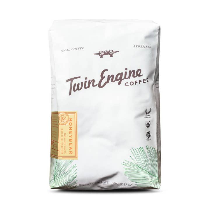 Honey Bear Reserve 'Café Size' 2.2 lb // FAIR USDA ORGANIC for wholesale by Twin Engine Coffee
