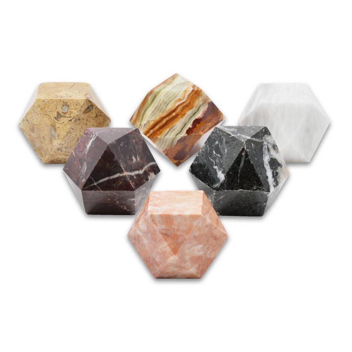 British Fossils – wholesale Paper weight – 2" Mixed Marble Paperweights