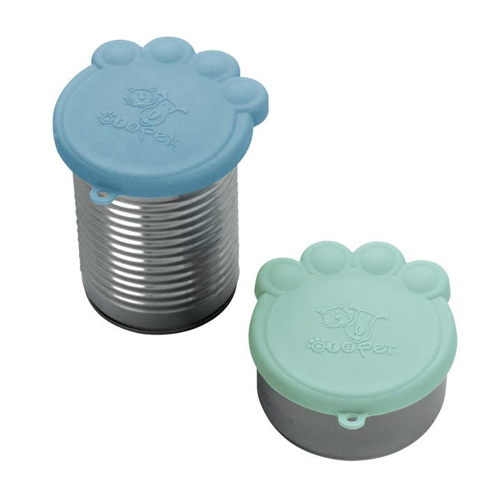 Speckle and Spot by Ore’ Originals - Wholesale Pet Food Mat - Dog - Can Cover Set | Blue & Light Blue2