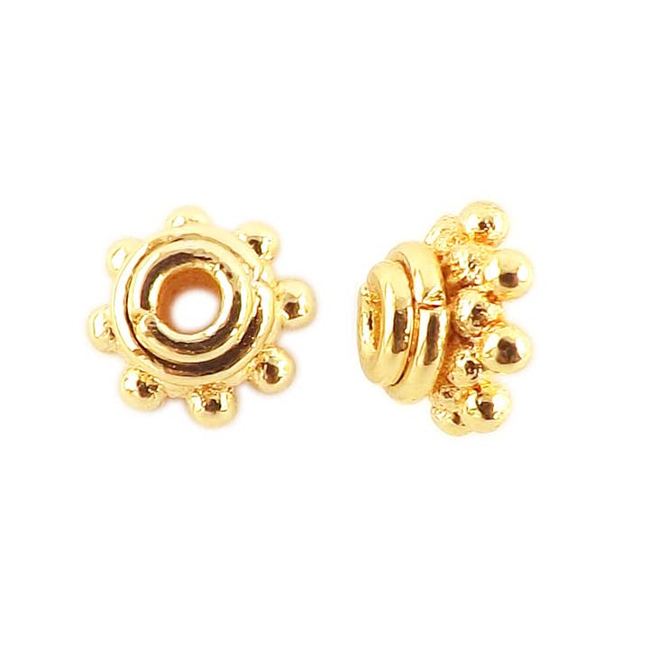 CG-152 18K Gold Overlay Bead Cap for wholesale by Bali Designs