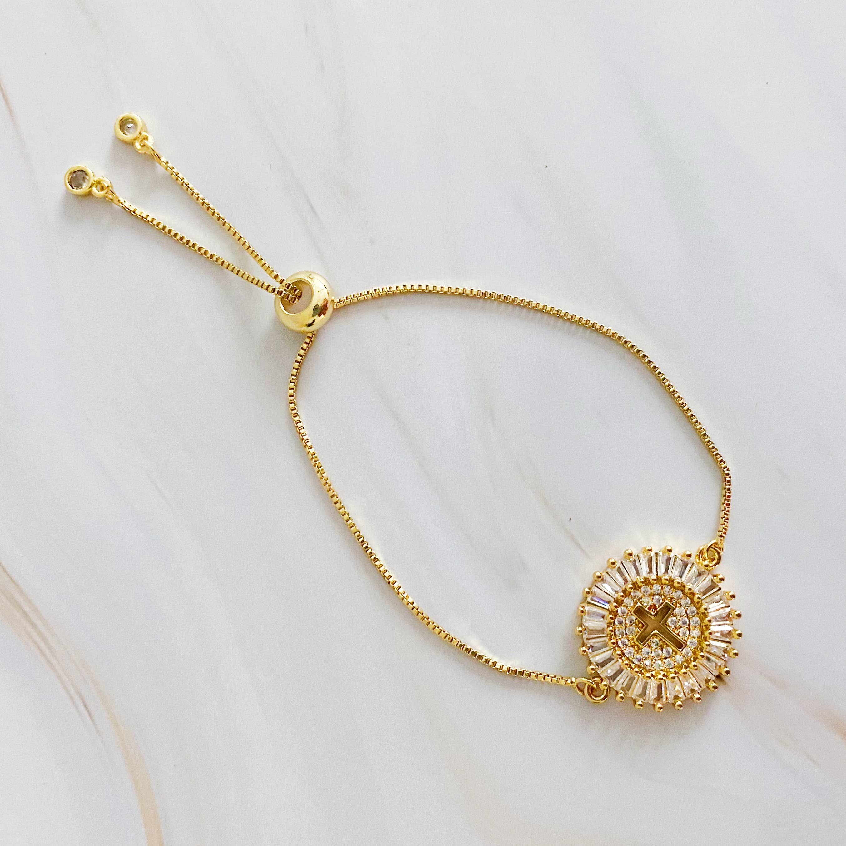 Ellison+Young - Wholesale Charm/Dangle Bracelet - Mesmerized By The Cross Slide Bracelet1