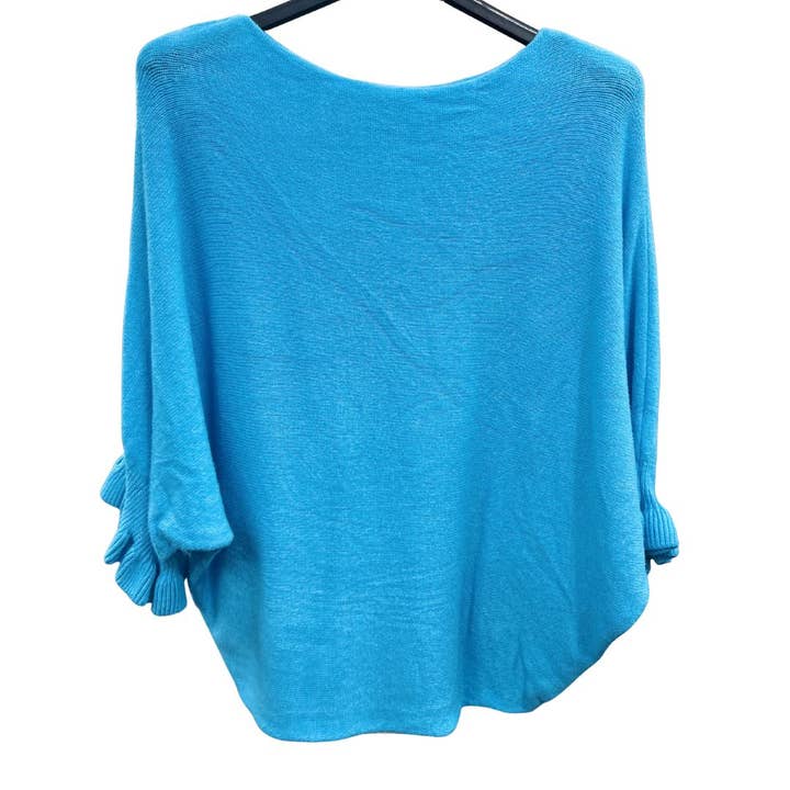 Miss Bold - Wholesale Knit top – Women's - Italian Soft Knit 3/4 Frill Sleeve Jumper Top13