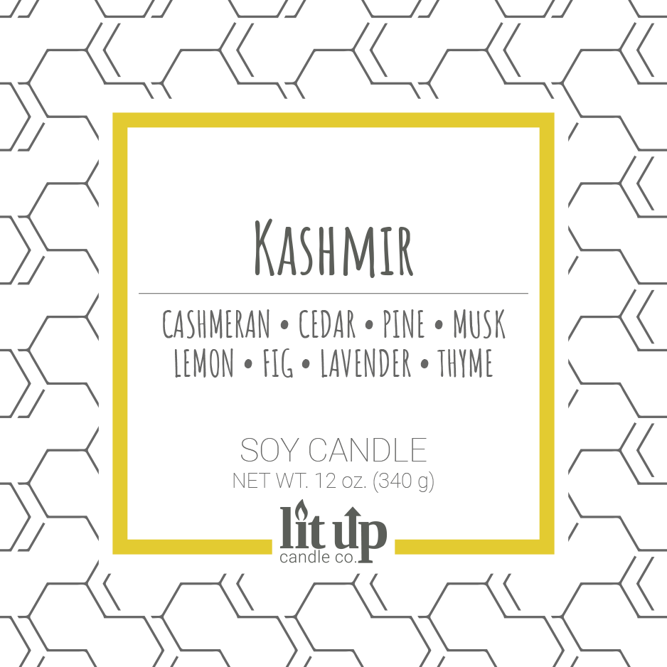 Lit Up Candle Co. - Wholesale Pot/gevulde kaars - 12 oz sojakaarsen met kasjmiergeur in geüpcyclede wijnflessen6